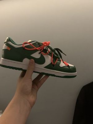 Nike OffWhite x Dunk Low Pine Green photo review