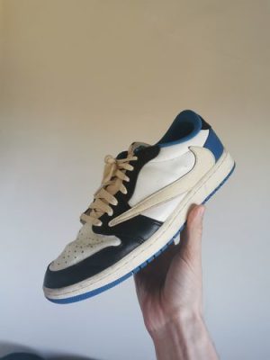 Fragment Design X Travis Scott X Air Jordan 1 Retro Low ‘Sail Black Military Blue’ photo review