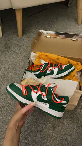 Nike OffWhite x Dunk Low Pine Green photo review